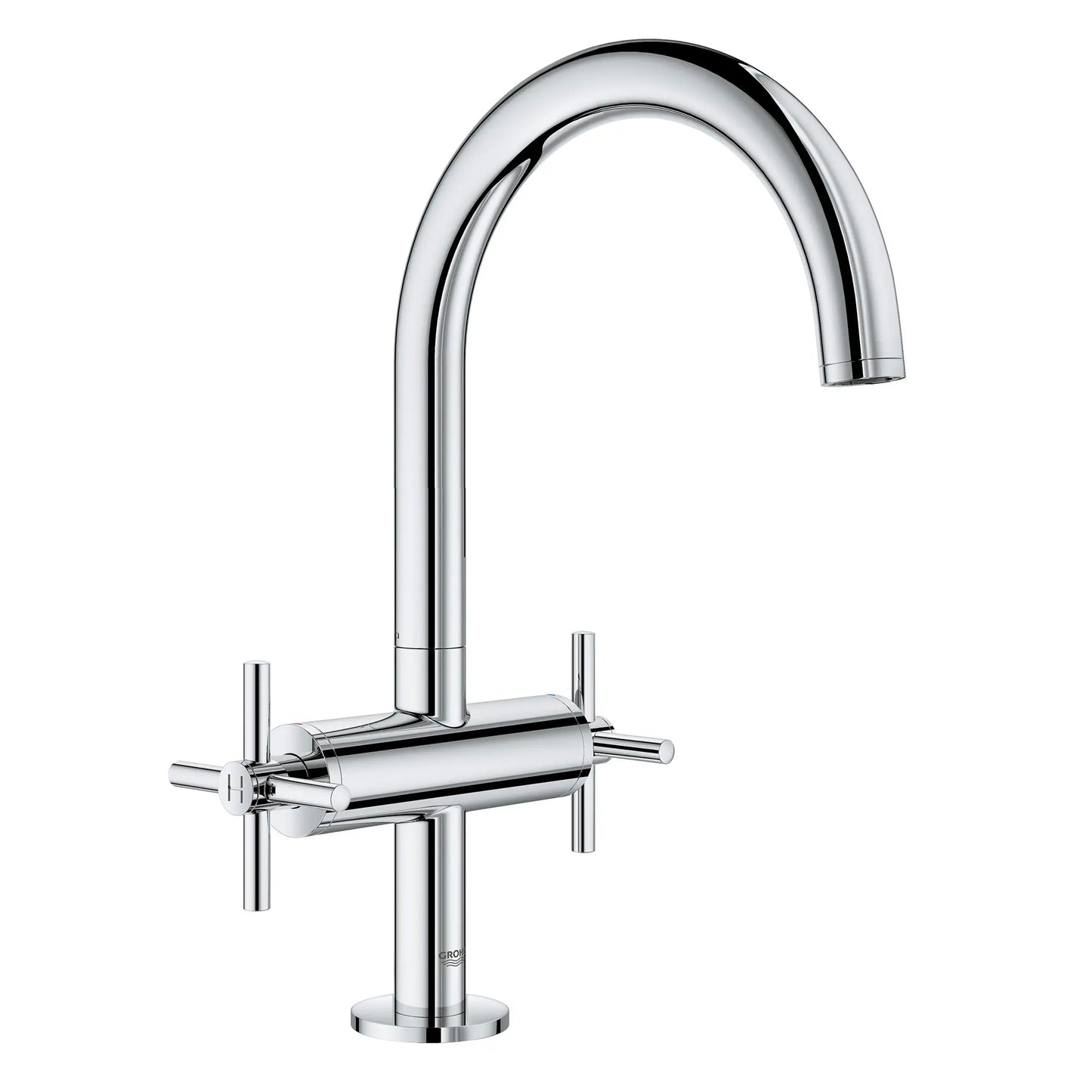 GROHE 21027003 Atrio New Single Hole Two-Handle L-Size Bathroom Faucet 1.2 GPM - Chrome