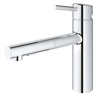 GROHE 31453001 Concetto Single-Handle Pull-Out Kitchen Faucet Dual Spray 1.5 GPM - Chrome