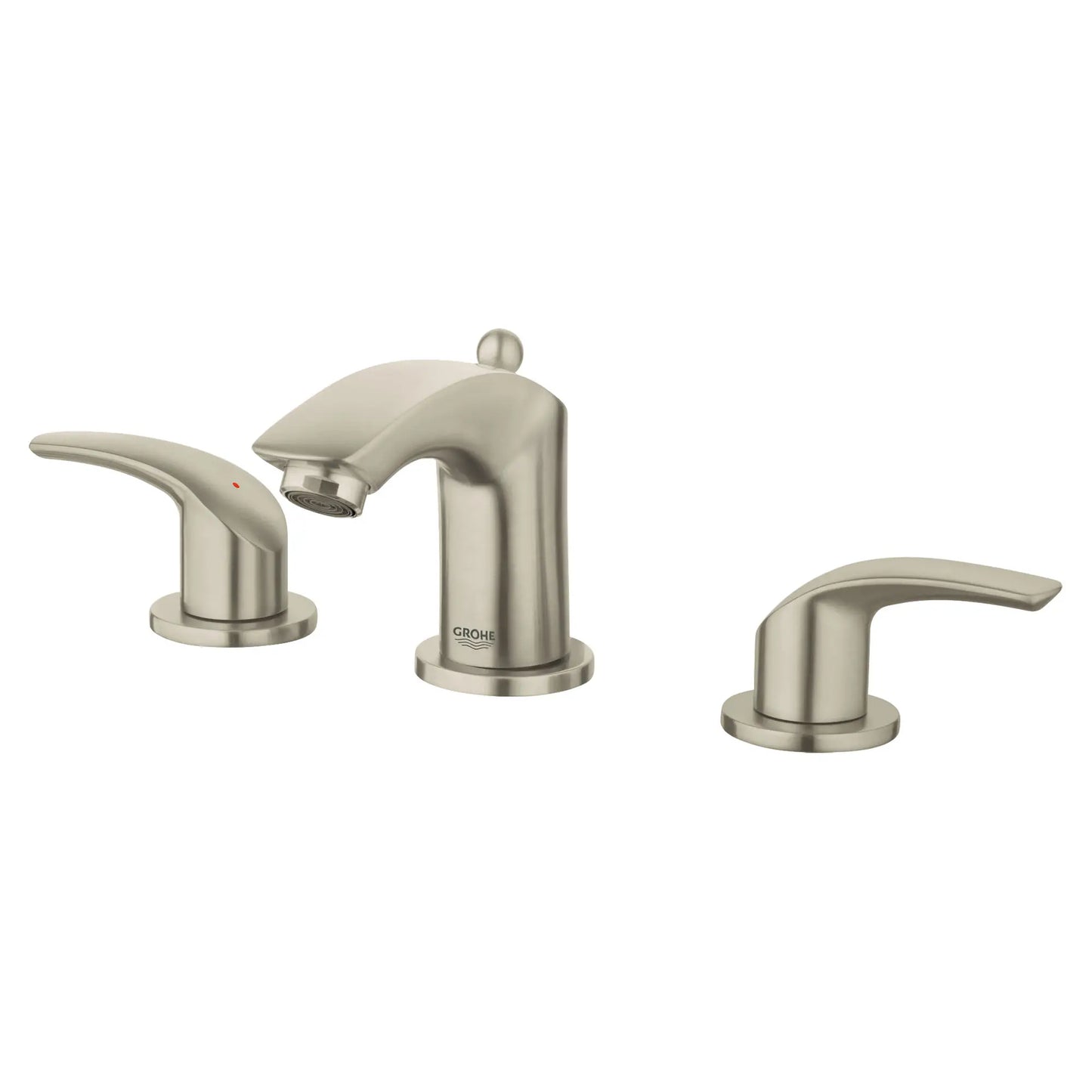 GROHE 20294ENA Eurosmart 8-inch Widespread 2-Handle S-Size Bathroom Faucet 1.2 GPM - Brushed Nickel