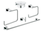 GROHE 40758001 Essentials Cube 5-in-1 Accessory Set - Chrome