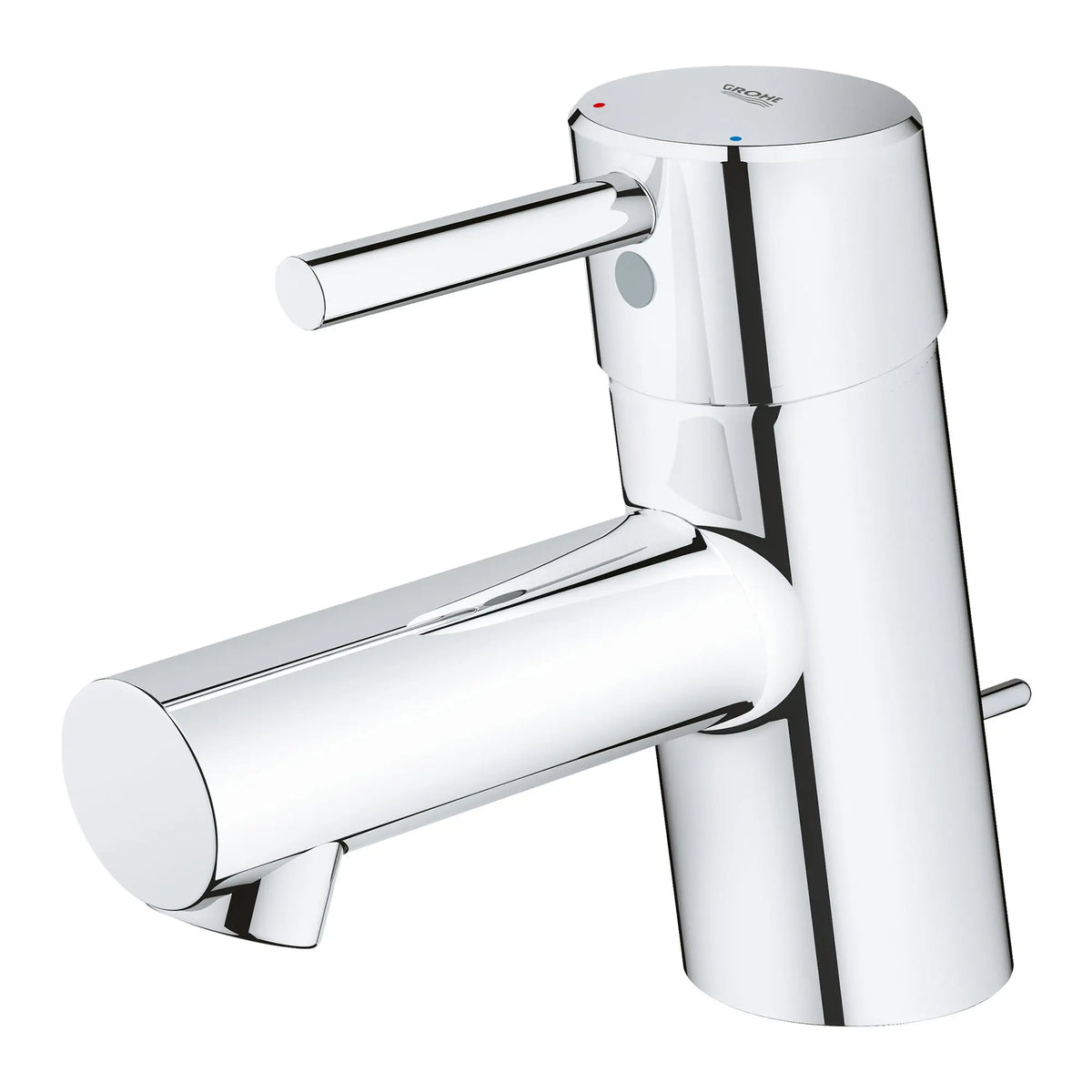 GROHE 34702001 Concetto Single Hole Single-Handle XS-Size Bathroom Faucet, 1.2 GPM - Chrome