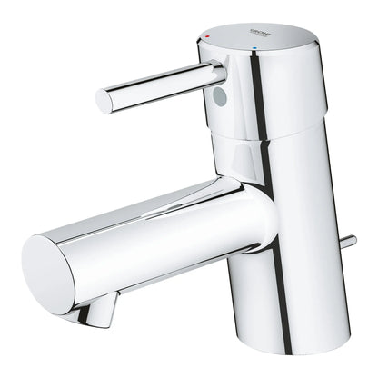 GROHE 34702001 Concetto Single Hole Single-Handle XS-Size Bathroom Faucet, 1.2 GPM - Chrome