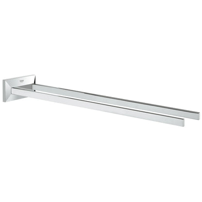 GROHE 40496000 Allure Brilliant 17" Two-Arm Towel Bar - Chrome