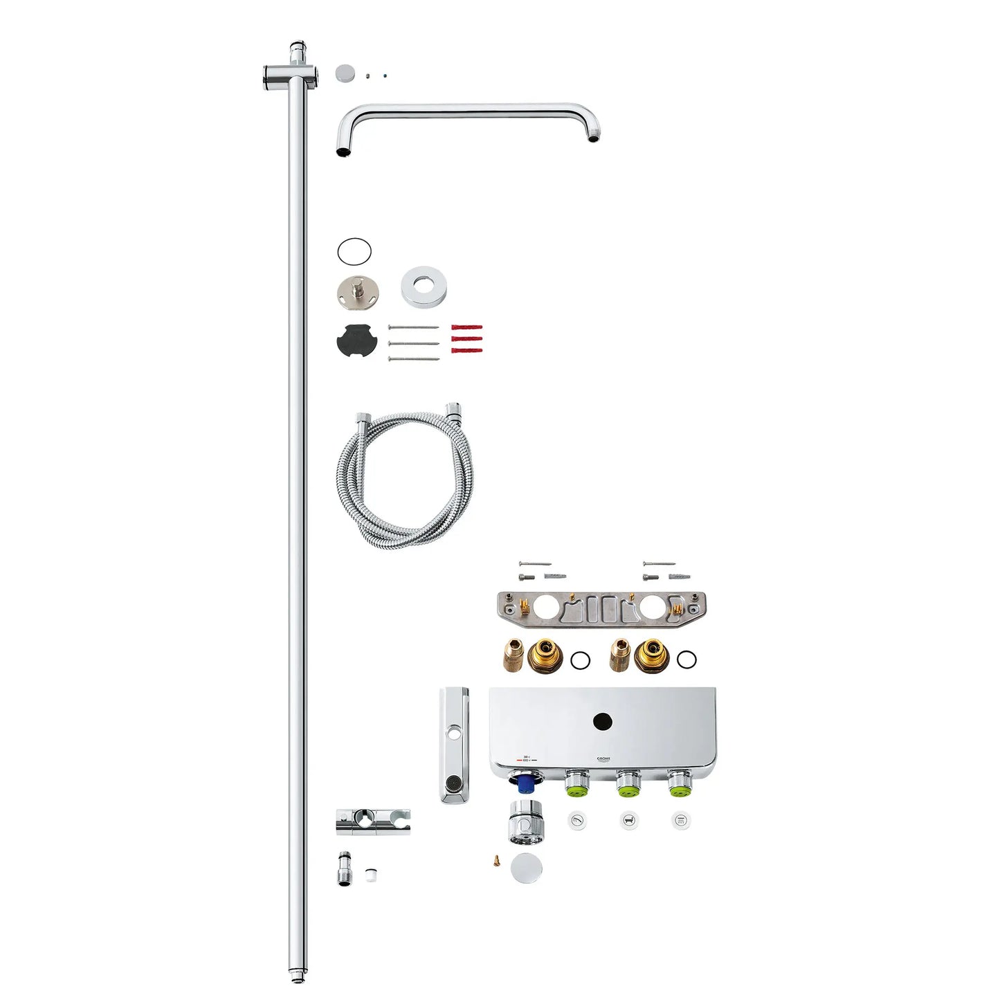 GROHE 26512000 Euphoria Thermostatic Tub/Shower System - Chrome
