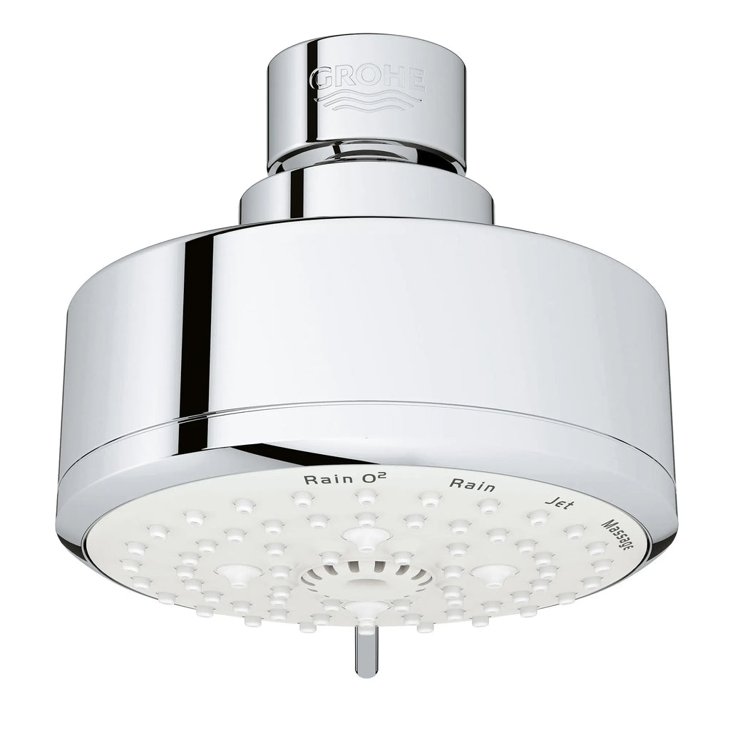 GROHE 26043001 Tempesta 100 Shower Head, 4" - 4 Sprays, 1.75 gpm - Chrome