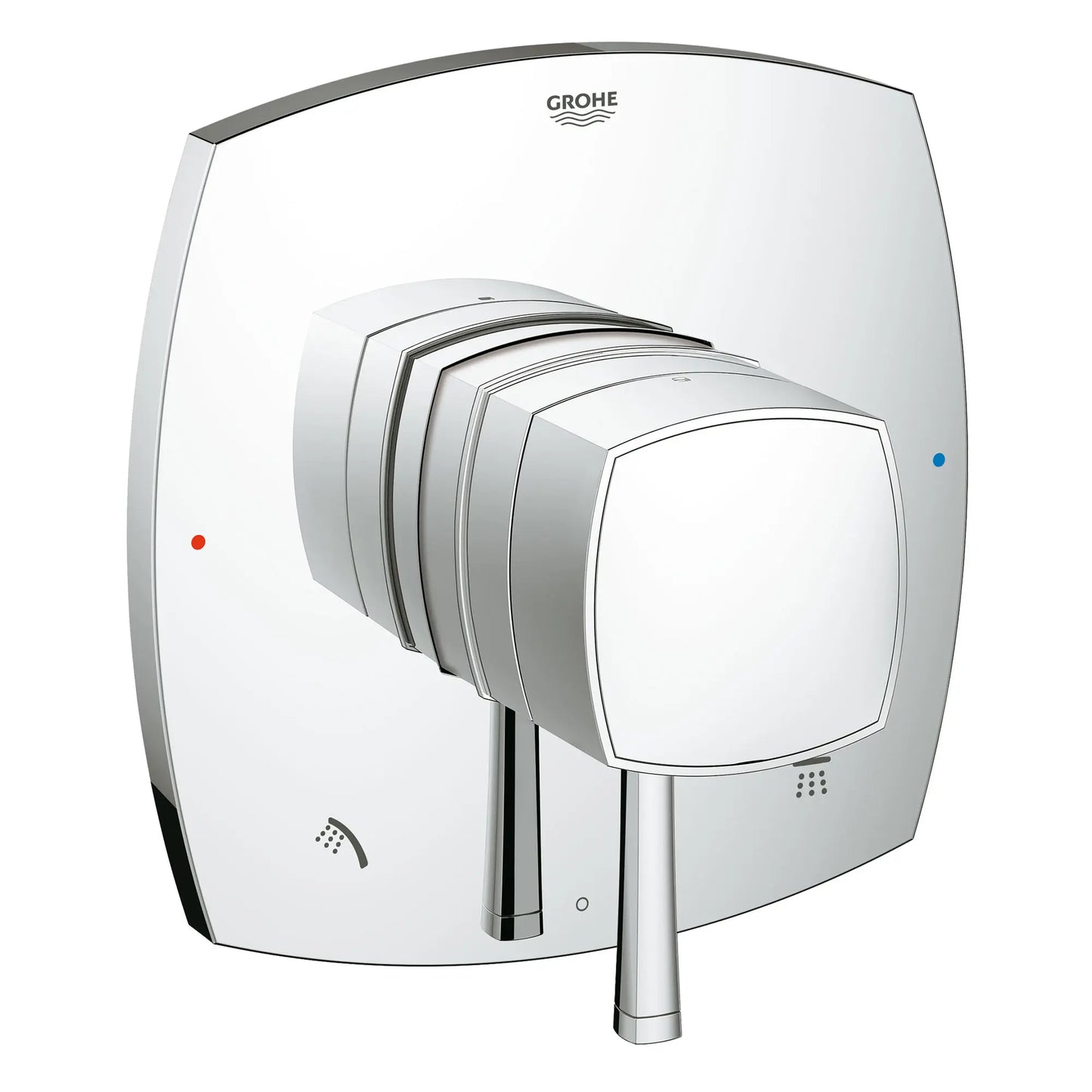 GROHE 19946000 Grandera Dual Function Pressure Balance Trim with Control Module - Chrome