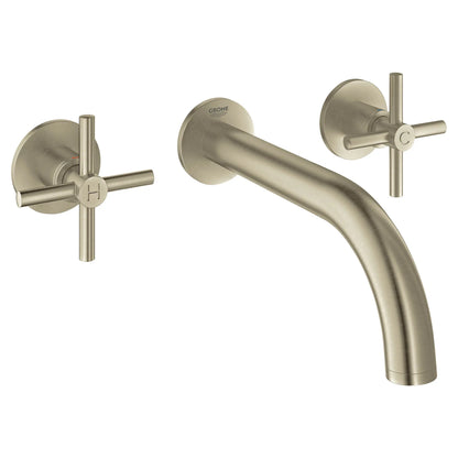 GROHE 20173EN3 Atrio New 2-Handle Wall-Mount Faucet 1.2 GPM - Brushed Nickel