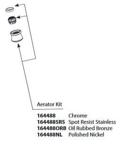 MOEN 164488SRS Weymouth Chrome Aerator Kit - Spot Resist Stainless