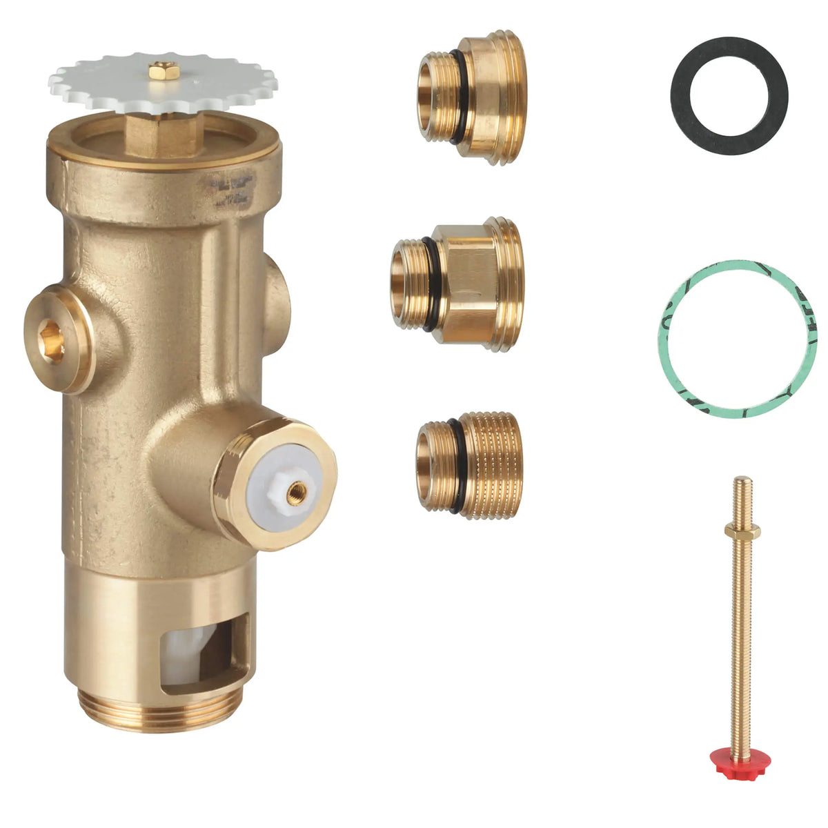 GROHE 43996000 Rondo Wall Carrier Toilet Flush Valve - Chrome