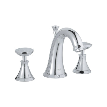 GROHE 2012400A Kensington 8-inch Widespread 2-Handle S-Size Bathroom Faucet 1.2 GPM - Chrome