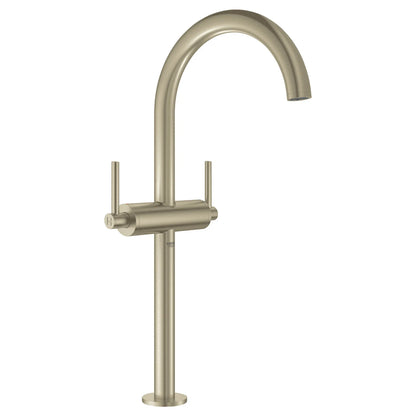 GROHE 21046EN3 Atrio New Single Hole Two-Handle Deck Mount Vessel Sink Faucet 1.2 GPM - Brushed Nickel