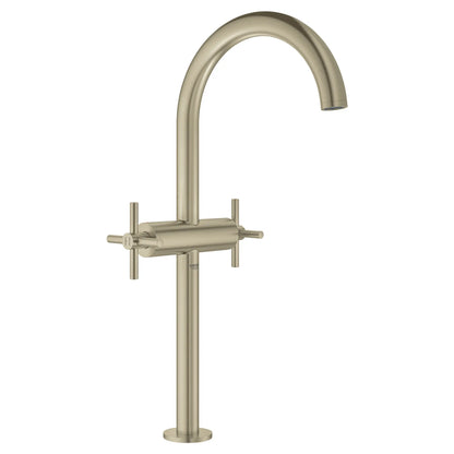GROHE 21046EN3 Atrio New Single Hole Two-Handle Deck Mount Vessel Sink Faucet 1.2 GPM - Brushed Nickel