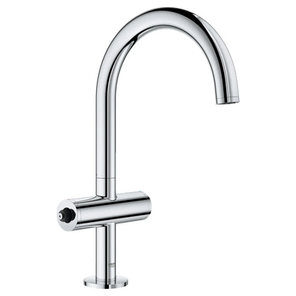 GROHE 21027003 Atrio New Single Hole Two-Handle L-Size Bathroom Faucet 1.2 GPM - Chrome