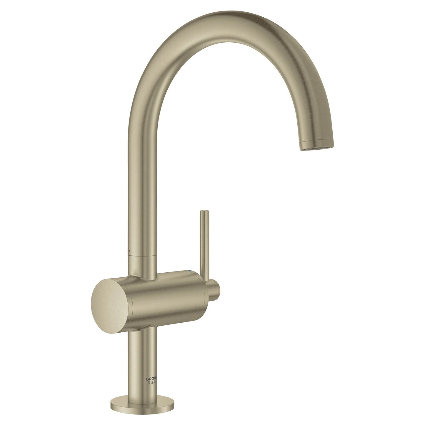 GROHE 23828EN3 Atrio New Single Hole Single-Handle L-Size Bathroom Faucet 1.2 GPM - Brushed Nickel