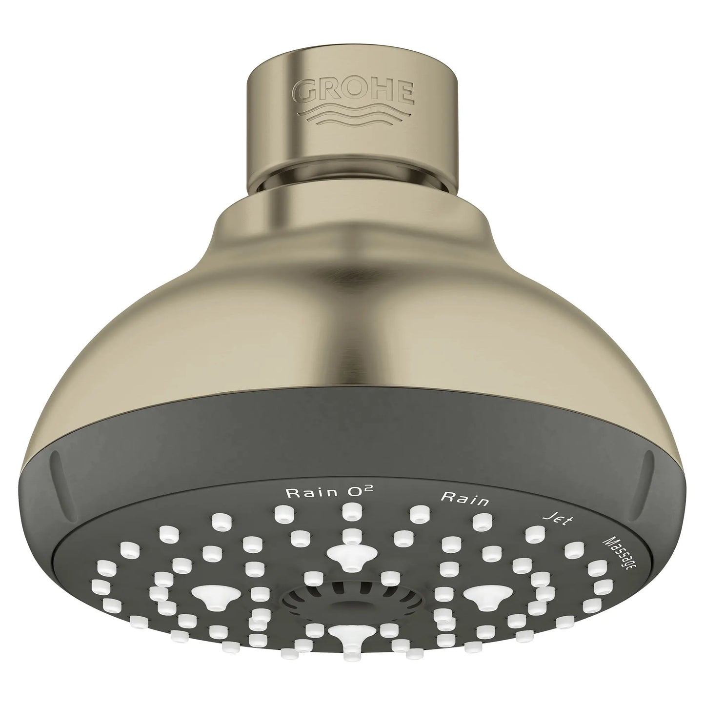 GROHE 26044EN1 Tempesta 100 Shower Head, 4" - 4 Sprays, 1.75 gpm - Brushed Nickel