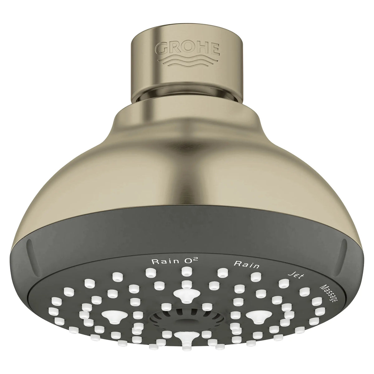 GROHE 26044EN1 Tempesta 100 Shower Head, 4" - 4 Sprays, 1.75 gpm - Brushed Nickel