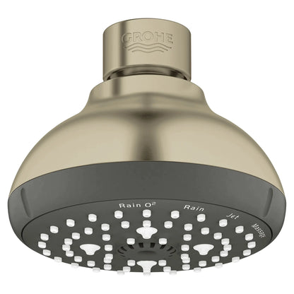 GROHE 26044EN1 Tempesta 100 Shower Head, 4" - 4 Sprays, 1.75 gpm - Brushed Nickel