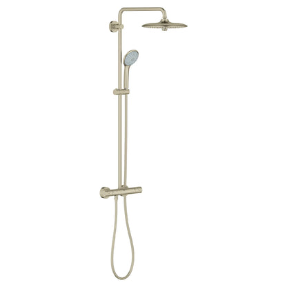 GROHE 26128EN1 Euphoria Thermostatic Shower System, 2.5 gpm - Brushed Nickel