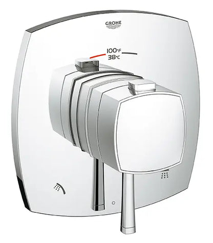GROHE 19947000 Grandera Dual Function Thermostatic Valve Trim - Chrome