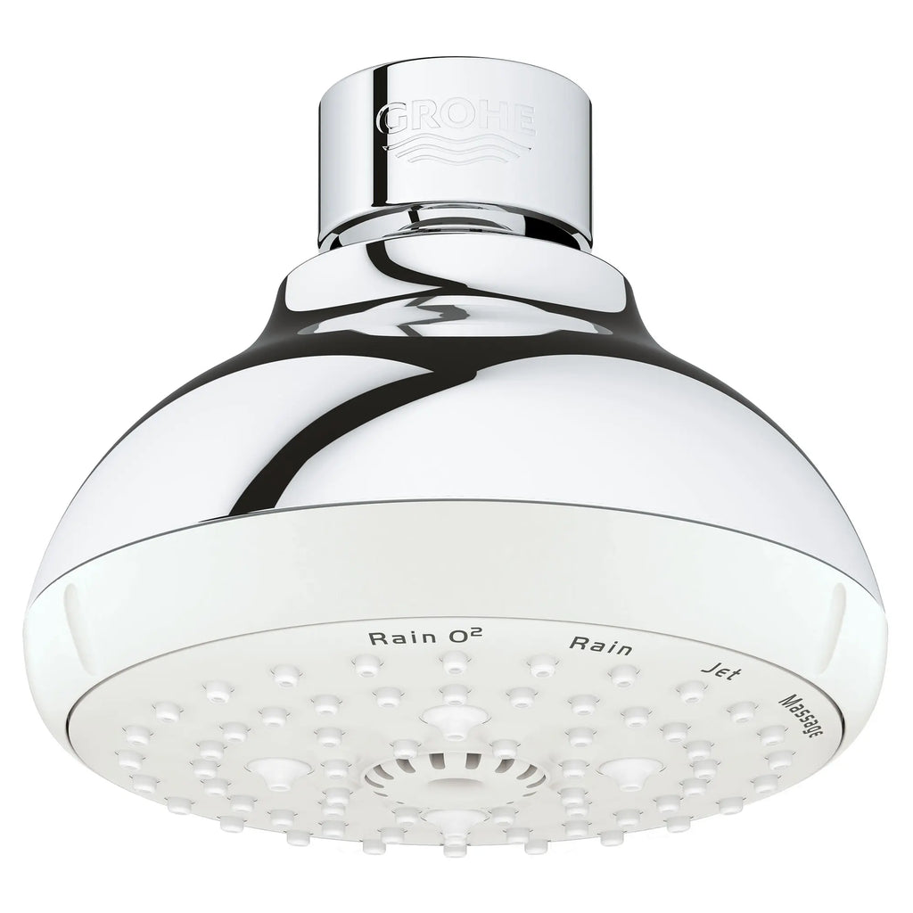 GROHE 26044001 Tempesta 100 Shower Head, 4" - 4 Sprays, 1.75 gpm - Chrome