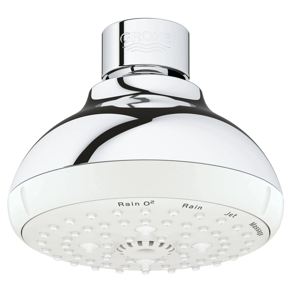 GROHE 26044001 Tempesta 100 Shower Head, 4" - 4 Sprays, 1.75 gpm - Chrome