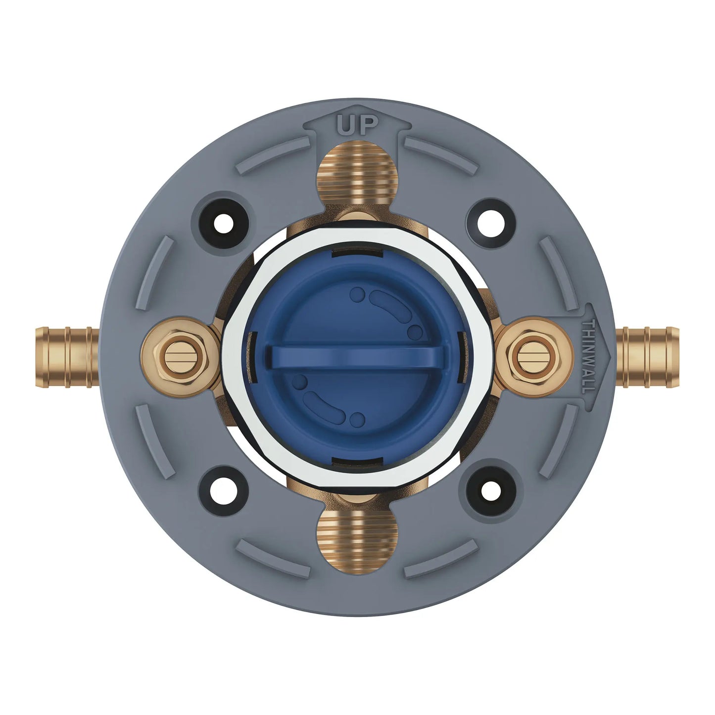 GROHE 35111000 Grohsafe Pressure Balance Rough-In Valve 1/2" PEX Crimp (ASTM F1960) Inlets