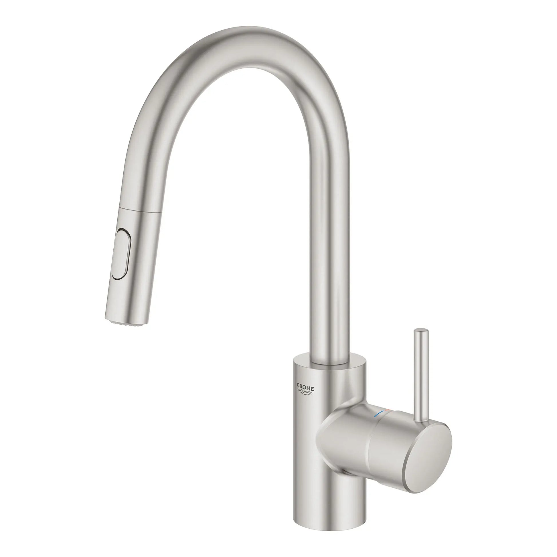 GROHE 31479DC1 Concetto Single-Handle Pull Down Prep Faucet 1.75 GPM - Supersteel
