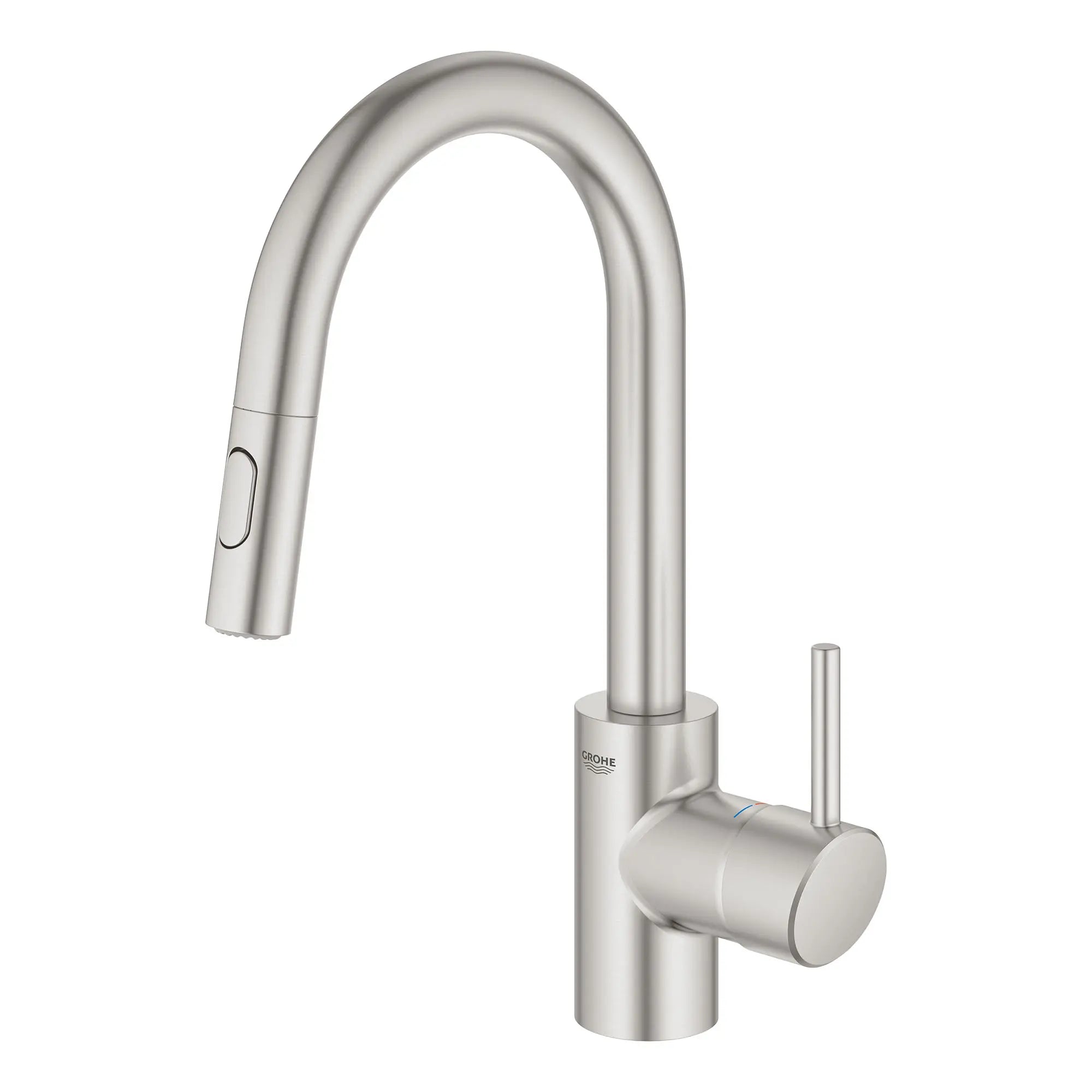 GROHE 31479DC1 Concetto Single-Handle Pull Down Prep Faucet 1.75 GPM - Supersteel