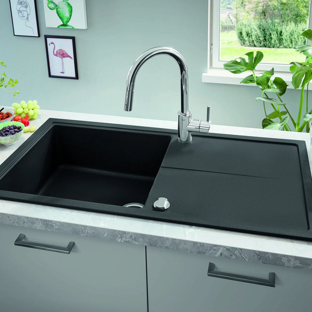 GROHE 31479001 Concetto Single-Handle Pull Down Prep Faucet 1.75 GPM - Chrome
