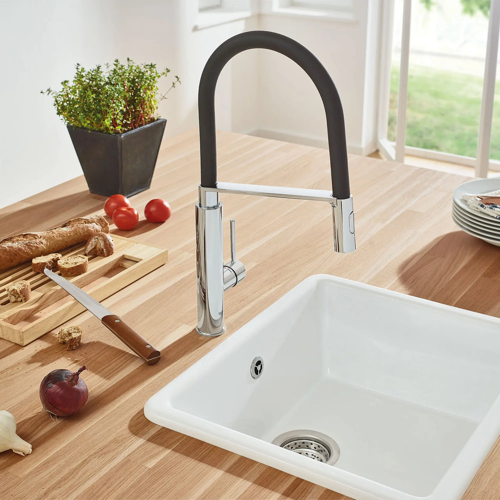 GROHE 31492000 Concetto Single-Handle Semi-Pro Dual Spray Kitchen Faucet 1.75 GPM - Chrome