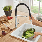 GROHE 31492000 Concetto Single-Handle Semi-Pro Dual Spray Kitchen Faucet 1.75 GPM - Chrome