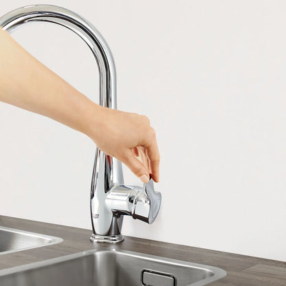 GROHE 30213001 Parkfield Single-Handle Pull Down Kitchen Faucet Dual Spray 1.75 GPM - Chrome