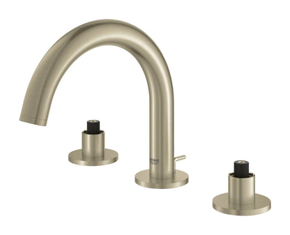 GROHE 20072EN3 Atrio New 8-inch Widespread 2-Handle S-Size Bathroom Faucet 1.2 GPM - Brushed Nickel