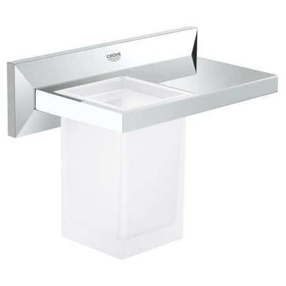 GROHE 40503000 Allure Brilliant Bathroom Shelf with Tumbler - Chrome