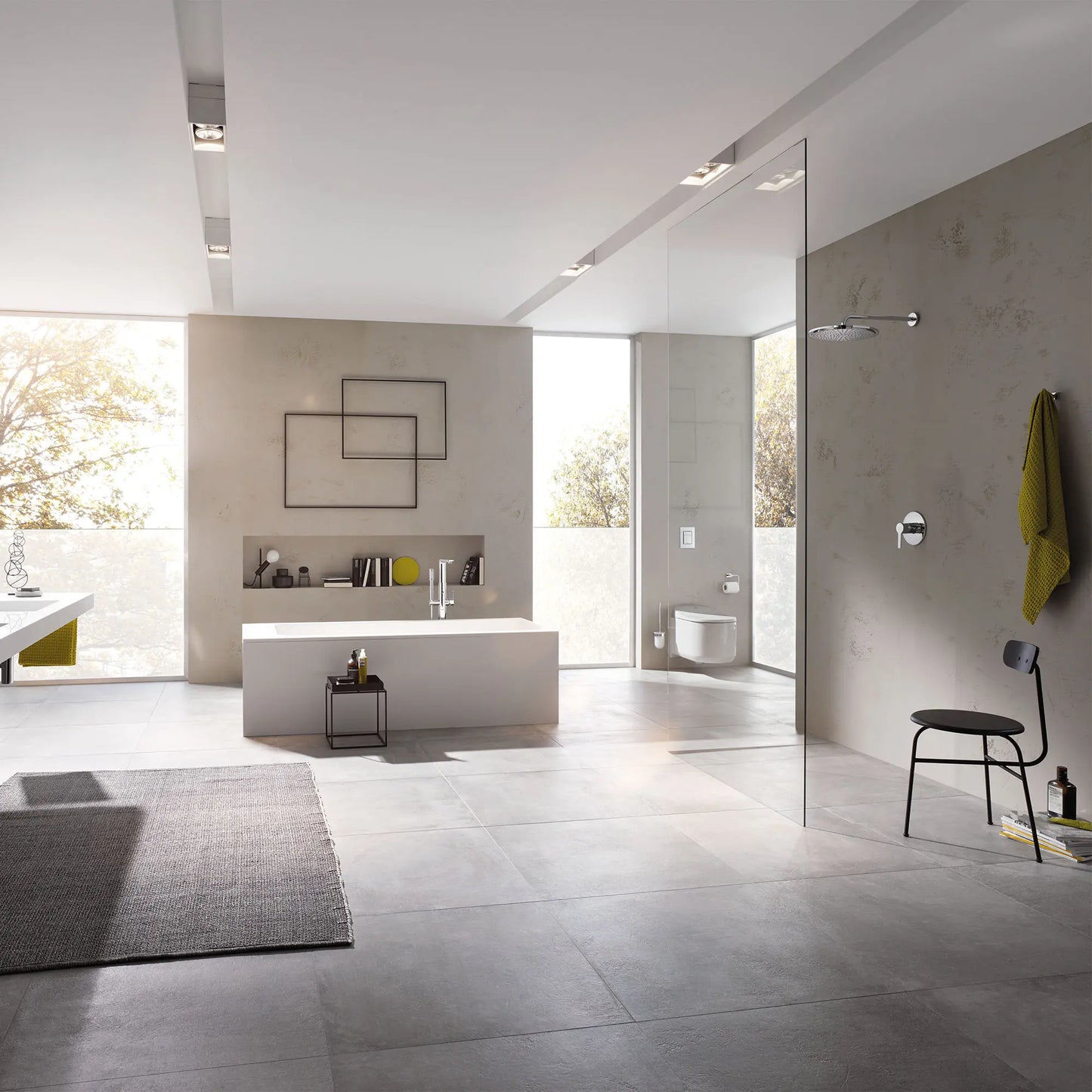 GROHE Rainshower 210 Shower Head, 8" - 1 Spray, 2.5 gpm - Chrome, 28373000