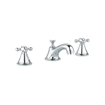 GROHE 2080000A Seabury 8-inch Widespread 2-Handle S-Size Bathroom Faucet 1.2 GPM - Chrome