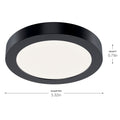 KICHLER 53005BK30 Ara 5.50" Round Downlight In Black