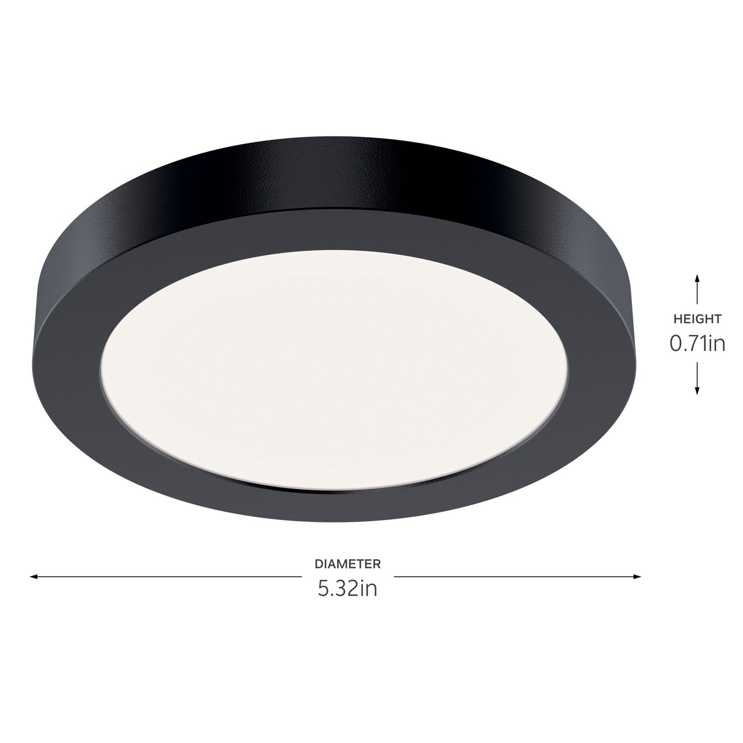 KICHLER 53005BK30 Ara 5.50" Round Downlight In Black