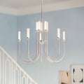 KICHLER 52757PNLED Moraine 30 Inch Led 10 Light 2-Tier Chandelier In Polished Nickel