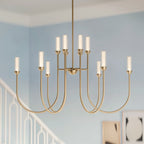 KICHLER 52759CPZLED Moraine 40 Inch Led 12 Light 2-Tier Chandelier In Champagne Bronze