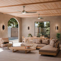 KICHLER 310660NI 60 Inch Mylo Weather+ Ceiling Fan With Satin Etch Cased Opal Glass In Brushed Nickel