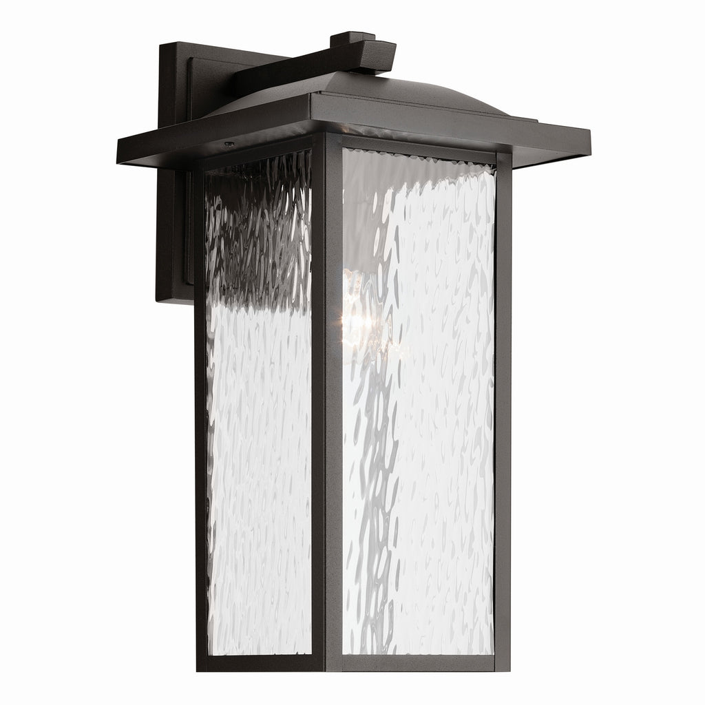KICHLER 49928OZ Capanna 1-Light Extra-Large Wall Light With Clear Water Glass In Olde Bronze