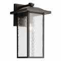 KICHLER 49928OZ Capanna 1-Light Extra-Large Wall Light With Clear Water Glass In Olde Bronze