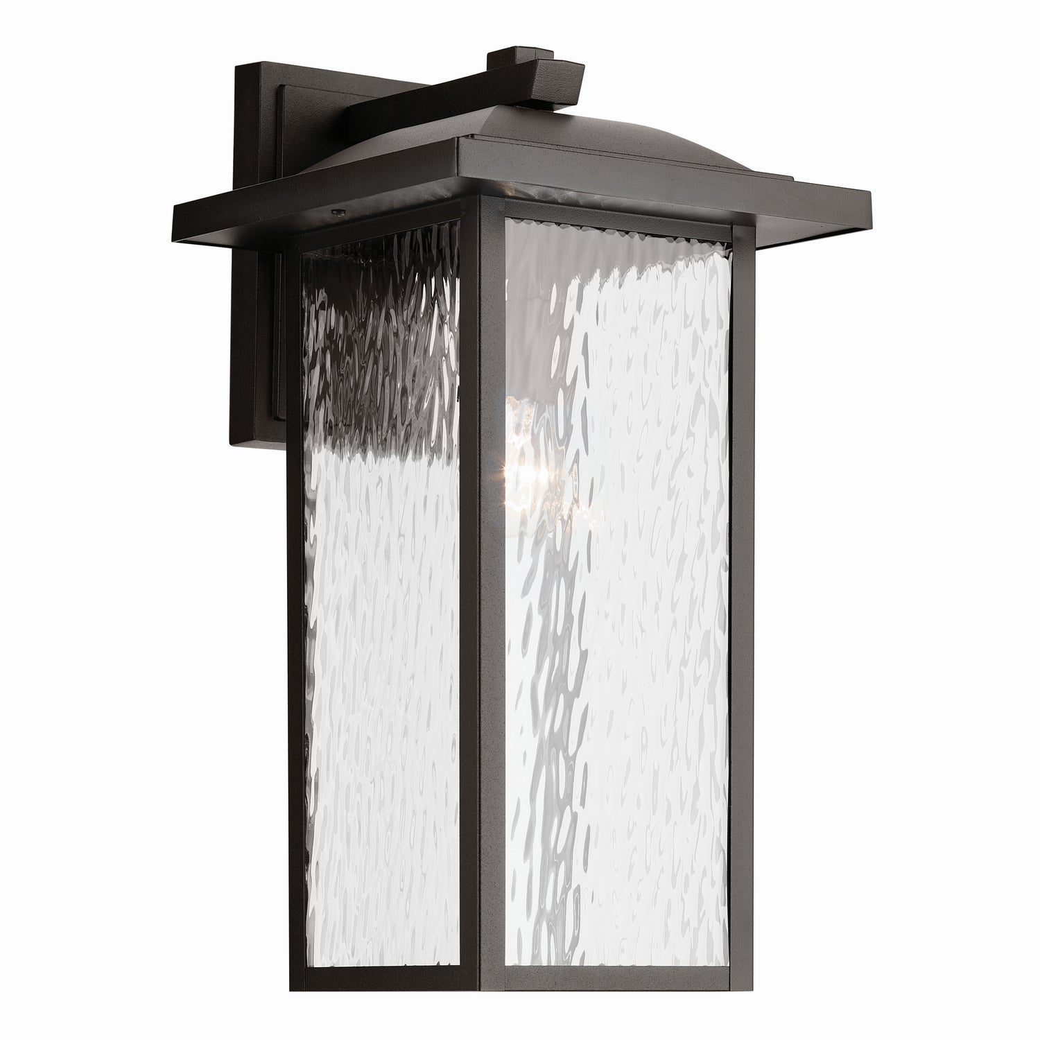 KICHLER 49928OZ Capanna 1-Light Extra-Large Wall Light With Clear Water Glass In Olde Bronze