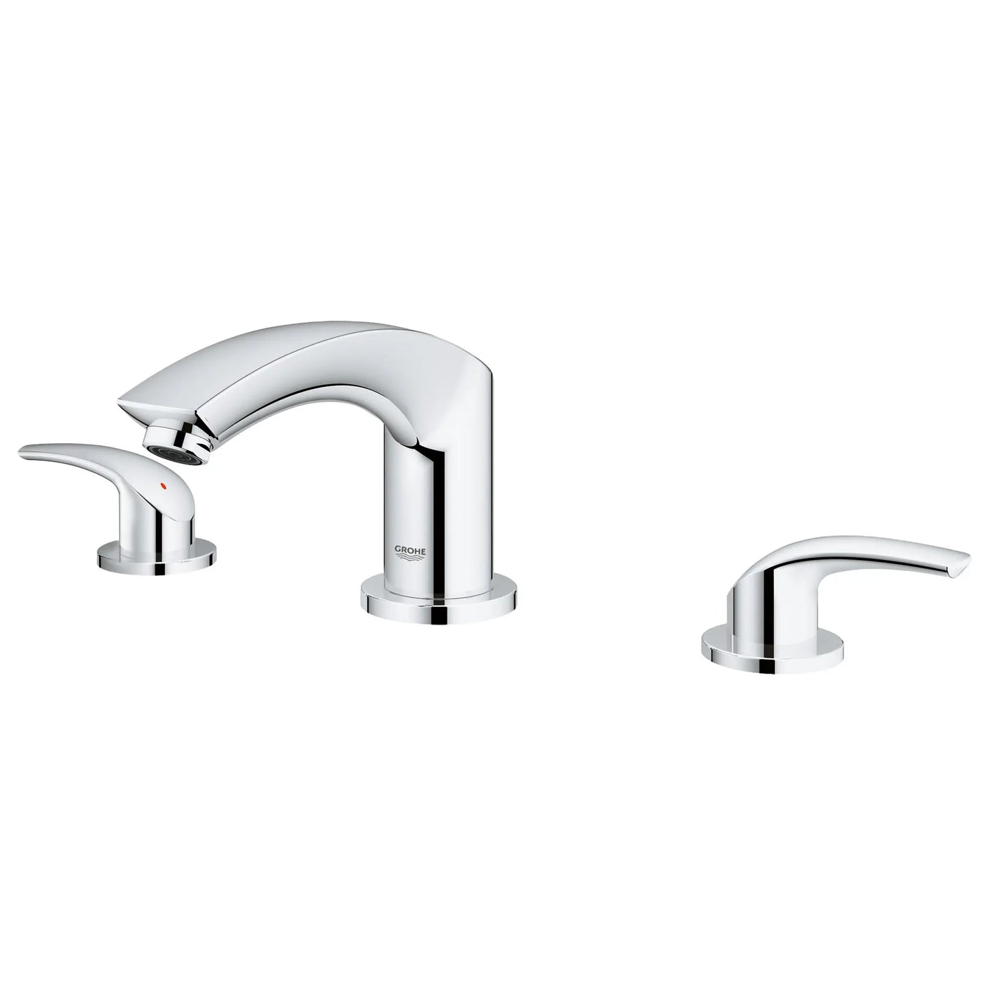 GROHE 25168002 Eurosmart 3-Hole 2-Handle Deck Mount Roman Tub Faucet - Chrome