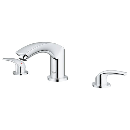 GROHE 25168002 Eurosmart 3-Hole 2-Handle Deck Mount Roman Tub Faucet - Chrome