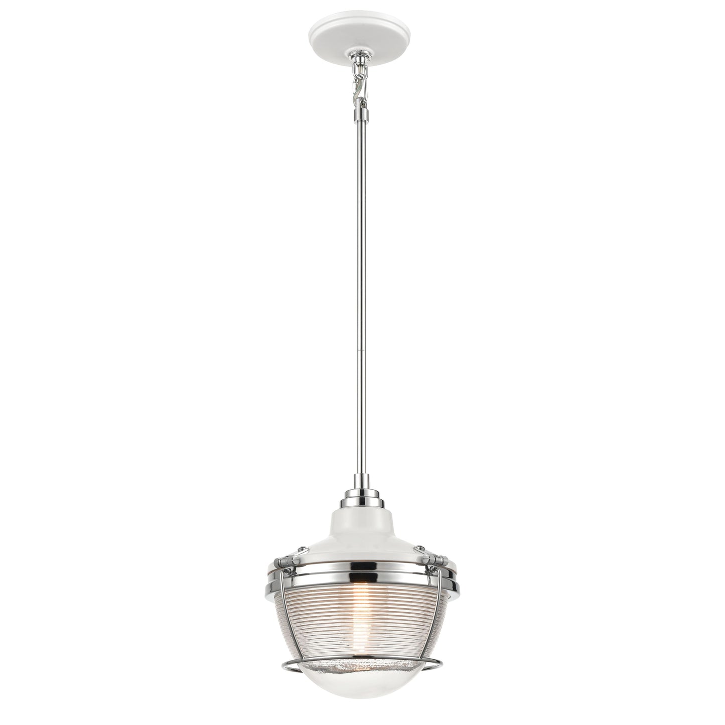 ELK SHOWROOM 16525/1 Seaway Passage 10'' Wide 1-Light Mini Pendant - Polished Nickel