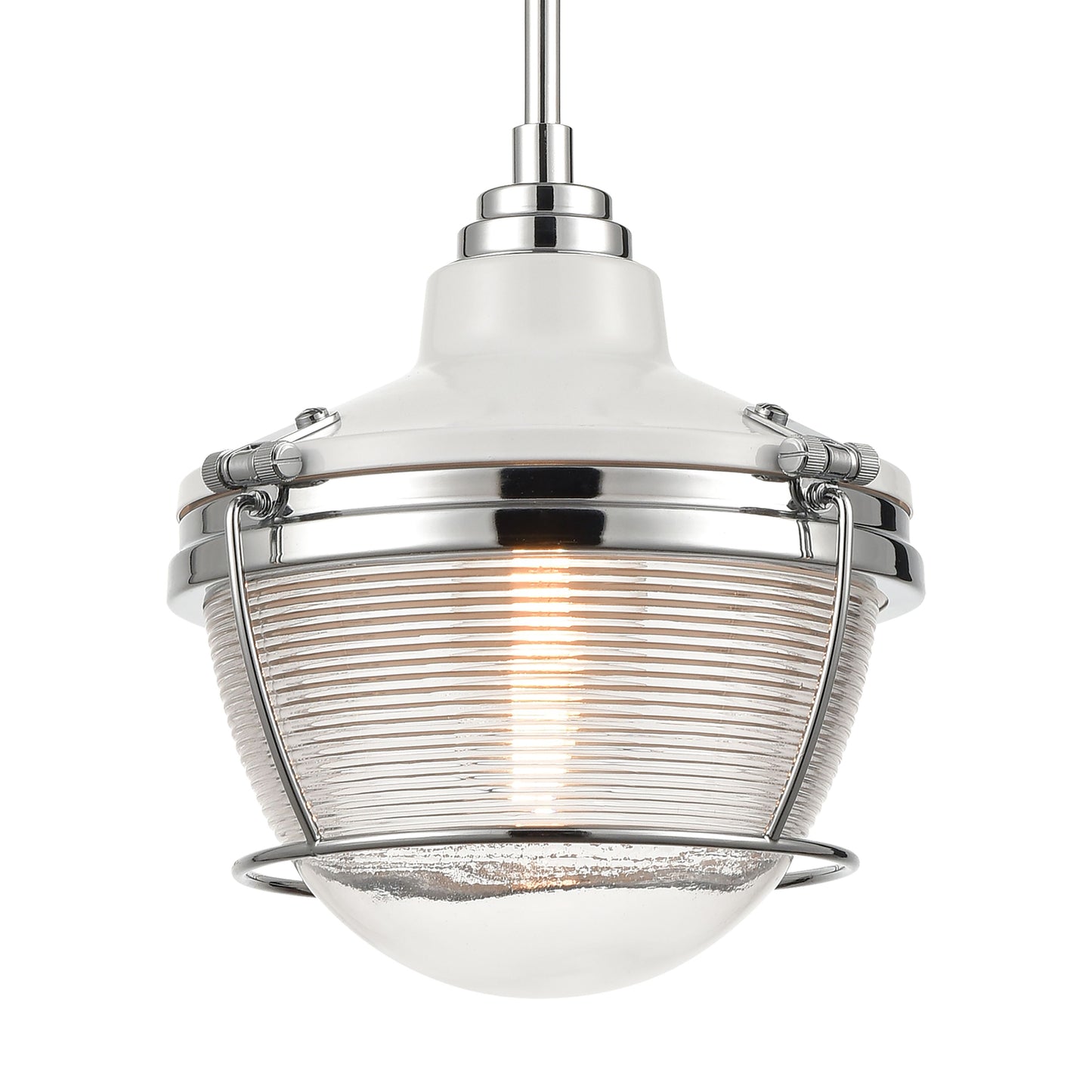 ELK SHOWROOM 16525/1 Seaway Passage 10'' Wide 1-Light Mini Pendant - Polished Nickel