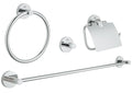 GROHE 40776001 Essentials 4-in-1 Accessory Set - Chrome