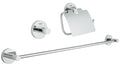 GROHE 40775001 Essentials 3-in-1 Accessory Set - Chrome